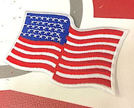 アメリカン雑貨 星条旗 グッズ ワッペン アップリケ アイロンパッチ USA FLAG ファッション小物 カスタマイズ-AT0163