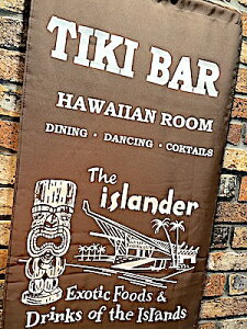 �n���C�A���G�� �i�C�����t���b�O TIKI BAR BROWN �A�����J���G�� �|�X�^�[ �Ŕ� �^�y�X�g���[ �� �X�� �K���[�W �f�B�X�v���C
