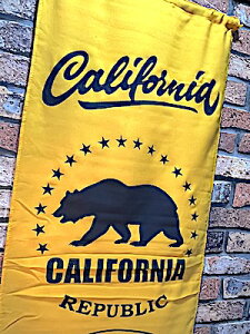�i�C�����t���b�O CALIFORNIA BEAR YELLOW �A�����J���G�� �|�X�^�[ �Ŕ� �^�y�X�g���[ �� �X�� �K���[�W �f�B�X�v���C