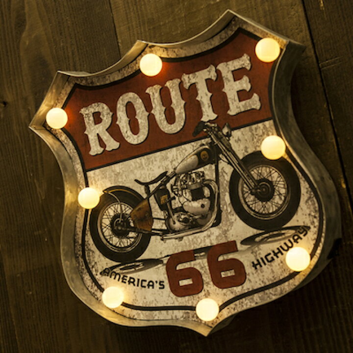 楽天市場】ROUTE66 グッズ アメリカン雑貨 ライト 照明 American 