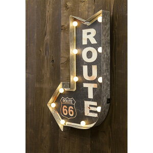 ROUTE66 ObY AJG Cg Ɩ American Classic LED Sign [g66 AJNVbN ԐڏƖ puObY o[ObY Ǌ| X K[W fBXvC