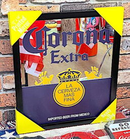 アメリカン雑貨 ガレージミラー Corona Extra コロナビール パブミラー ウエスタン雑貨 鏡 店舗 ガレージ ディスプレイ バー パブ グッズ-BS0170