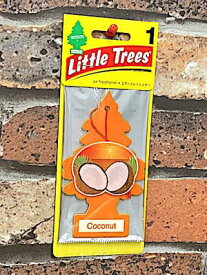 【TIME SALE】【定形郵便発送！送料無料！！】アメリカン雑貨 Little Trees リトルツリー Coconut ココナッツ エアーフレッシュナー 芳香剤 カー用品 車用 車内