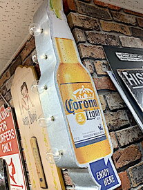 アメリカン雑貨 オフ ザ ウォール LED サイン Corona BEER コロナ ビール ビール 照明 ライト 間接照明 パブグッズ バーグッズ 壁掛け 店舗 ガレージ ディスプレイ