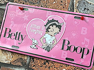 xeB ObY AJG Betty Boop CZXv[g io[v[g A~jE TC LICENSE PLATE Attitude Ŕ fBXvC
