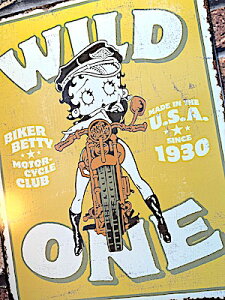 xeB ObY AJG eBTC ^TC Betty Boop Wild One Ŕ |X^[ X K[W fBXvC