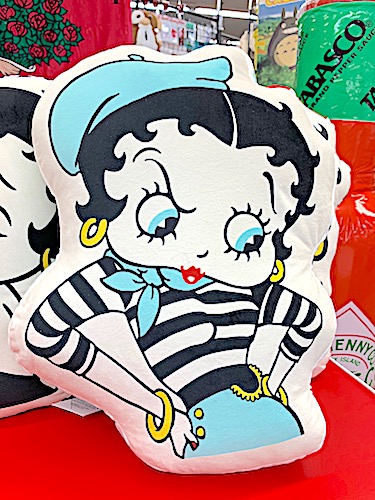 ベティちゃん 父の日ギフト グッズ アメリカン雑貨 ダイカットクッション Betty Boop Green 抱き枕 プレゼント ベティーちゃん ブープ ベティー ぬいぐるみ ギフト 信託