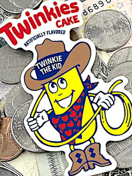 アメリカン雑貨 防水ステッカー Twinkies COWBOY シール デカール カーアクセサリー 外装パーツ