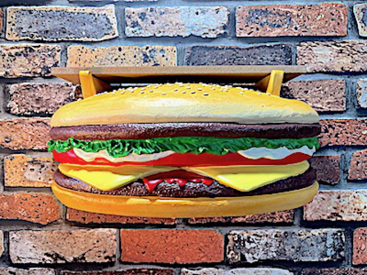 楽天市場】アメリカン雑貨 ユニーク雑貨 RESIN SHELF HAMBURGER 