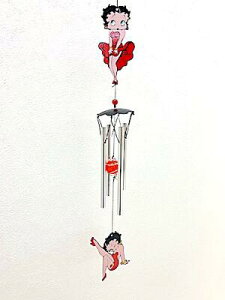 ベティちゃん グッズ アメリカン雑貨 Betty Boop ウィンドウチャイム A 風鈴 玄関 チャイム ベル 店舗 ガレージ インテリア ディスプレイ ギフト プレゼント【アメリカ直輸入品】
