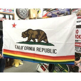 アメリカン雑貨 アメリカン フラッグ 旗 CALIFORNIA REPUBLIC レインボー タペストリー ポスター-LC0022