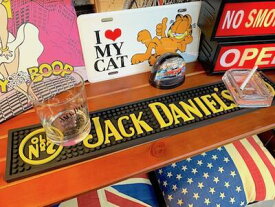 アメリカン雑貨 バーマット BAR MAT JACK DANIELS ジャックダニエル ウイスキー パブ バー グッズ コースター 店舗 ガレージ 車内 ディスプレイ