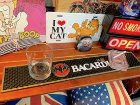 アメリカン雑貨 バーマット BAR MAT BACARDI バカルディ パブ バー グッズ コースター 店舗 ガレージ 車内 ディスプレイ カーアクセサリー