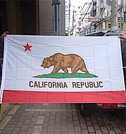 アメリカン雑貨 アメリカン フラッグ 旗 CALIFORNIA REPUBLIC タペストリー ポスター 店舗 ガレージ ディスプレイ