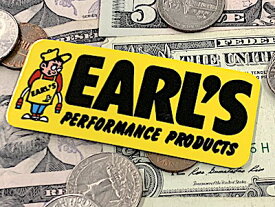 アメリカン雑貨 レーシングステッカー EARL'S 防水ステッカー シール デカール カー用品 バイク用品