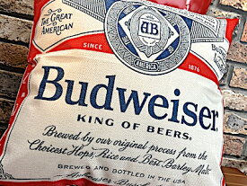アメリカン雑貨 クッション Budweiser BEER バドワイザー ビール 抱き枕 インテリア ギフト プレゼント