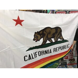 �A�����J���G�� �A�����J�� �t���b�O �� CALIFORNIA REPUBLIC RAINBOW ���C���{�[ �� �^�y�X�g���[ �|�X�^�[ �X�� �K���[�W �f�B�X�v���C