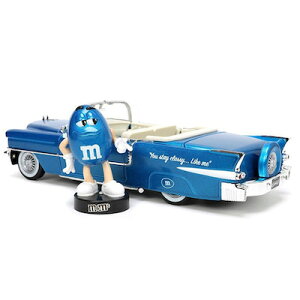 m&m's ObY AJG ~jJ[ tBMA 1:24 M&M'S 1956 CADILLAC ELDORADO w/BLUE FIGURE GAhGY X K[W fBXvC A CeA u َq `R[g