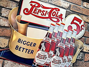 PEPSI COLA AJG G{X ^TC 5cent BIGGER BETTER yvVR[ ^TC X K[W fBXvC Ŕ