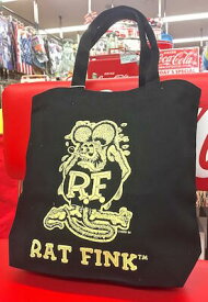 アメリカン雑貨 Rat Fink ラットフィンク グッズ トートバッグ ショルダーバッグ BLACK-ME0009