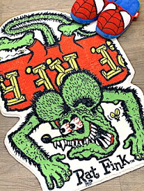Rat Fink グッズ アメリカン雑貨 ラットフィンク フロアマット バスマット カーペット 店舗 ガレージ 車 ディスプレイ