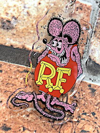 RAT FINK アメリカン雑貨 アクリルキーホルダー ラットフィンク PINK キーリング