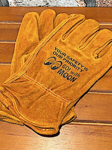 [ACY ObY AJG MOONEYES Leather Work Glove BROWN O[u  t@bV AEghA DIY Lv o[xL[ ƒ oCN c[O Mtg v[g