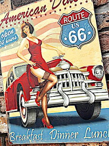 ROUTE66 ObY AJG AeB[N Ebh{[h Ng American Diner 66 Ŕ Ǐ pu o[ ObY X K[W fBXvC [g66