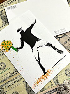 バンクシー ポストカード Banksy Time for a change 絵はがき 手紙 ハガキ メッセージカード 絵画 壁画
