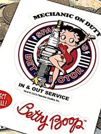 ベティちゃん グッズ アメリカン雑貨 ステッカー Betty Boop Sticker PLUG 防水 スマホ デコレーション デカール