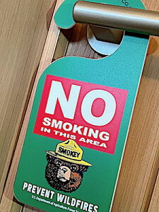 HANGER SIGN hAmunK[ SMOKEY BEAR AJG NO SMOKING |X^[ Ŕ Ǌ| X K[W fBXvC