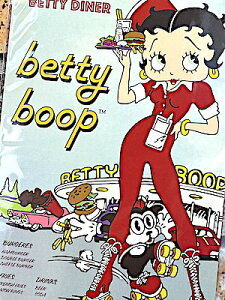 xeB ObY AJG 䎆tBe[W|X^[ STCY Betty Boop DINER X K[W fBXvC Ǐ