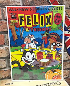FELIX グッズ アメリカン雑貨 台紙付きポスター フィリックス 壁飾り-LA0001