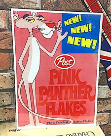 PINK PANTHER グッズ アメリカン雑貨 台紙付きポスター ピンクパンサー 壁飾り-LA0003