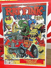 Rat Fink グッズ アメリカン雑貨 台紙付きポスター ラットフィンク 壁飾り-LA0009