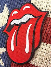 アメリカン雑貨 ワッペン アップリケ ROLLING STONES ローリングストーンズ アイロンパッチ ファッション小物 カスタマイズ-LA0030