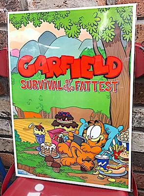ガーフィールド 父の日ギフト Garfield グッズ 台紙付きポスター 壁飾り La0037 テレビで話題 アメリカン雑貨