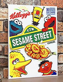 アメリカン雑貨 台紙付きポスター SESAME STREET セサミストリート 壁飾り-LA0043