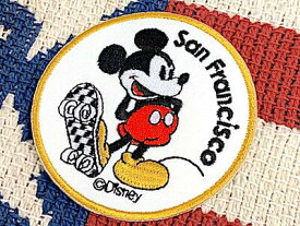 Disney グッズ アメリカン雑貨 ワッペン アップリケ ディズニー ミッキーマウス San Francisco アイロンパッチ ファッション小物 カスタマイズ