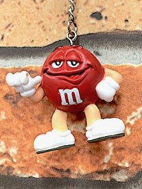 m&m's グッズ アメリカン雑貨 PVC キーホルダー RED キーリング キーチェーン M&M's エムアンドエムズ ファッション小物 アクセサリー