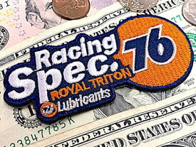 アメリカン雑貨 ワッペン 76 アップリケ アイロンパッチ ファッション小物 カスタマイズ 車 レーシング
