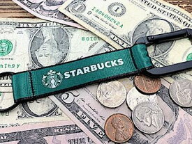 アメリカン雑貨 カラビナ ナイロンベルトキーホルダー STARBUCKS スターバックス スタバ コーヒー 鍵 キーチェーン キーリング ファッション 小物