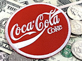 コカコーラ グッズ アメリカン雑貨 ワッペン Coca Cola ラウンド アップリケ アイロンパッチ ファッション小物 カスタマイズ