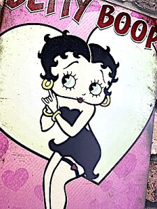 xeB ObY AJG uLŔ Betty Boop HEART PINK CO |X^[ A[g A4TCY ^TC Ǐ pu o[ X K[W fBXvC