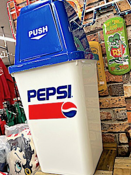 楽天市場】アメリカン雑貨 ダストボックス ゴミ箱 20L PEPSI BLUE 