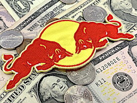 アメリカン雑貨 ワッペン アップリケ Red Bull レッドブル エナジー ドリンク アイロンパッチ ファッション小物 カスタマイズ