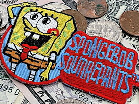 スポンジボブ グッズ アメリカン雑貨 ワッペン パッチ アップリケ SPONGE BOB SQUAREPANTS ファッション小物 カスタマイズ