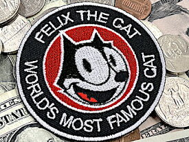 Felix グッズ アメリカン雑貨 ワッペン パッチ アップリケ フィリックス ROUND ファッション小物 カスタマイズ