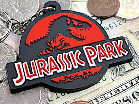 アメリカン雑貨 ラバーキーホルダー JURASSIC PARK ジュラシックパーク キーリング キーチェーン 恐竜 映画