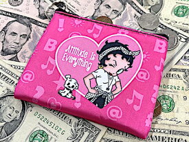 ベティちゃん グッズ Betty Boop コインケース Attutude PINK 小銭入れ キーホルダー 小物入れ アメリカン雑貨 アメコミ